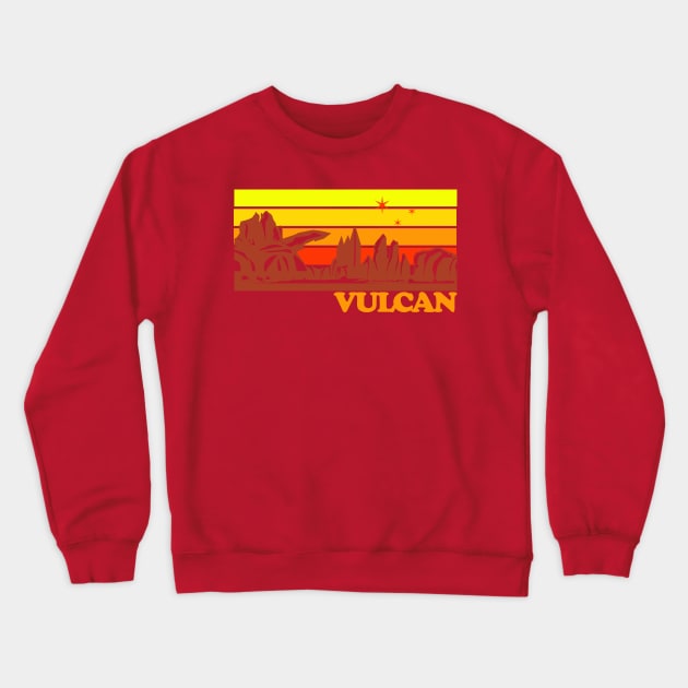 Vulcan Retro Crewneck Sweatshirt by PopCultureShirts